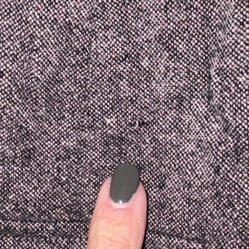 DKNY Cropped Wool Blend Jacket Blazer with Metallic Thread - Picture 2 of 8